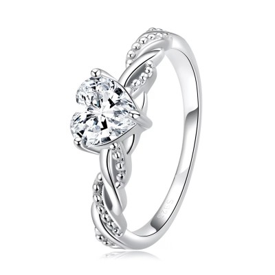 Inel argint Romantic Zircon Heart Inel argint Romantic Zircon Heart