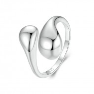 Inel argint reglabil picături de argint