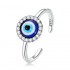 Inel reglabil din argint Ochi Protector