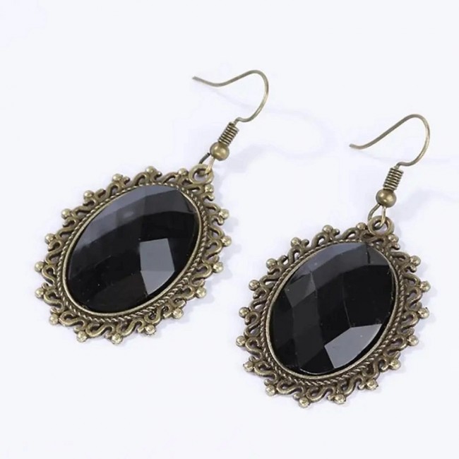 Set bijuterii gotic din dantelă neagra