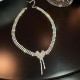 Set colier choker si cercei in forma de inima din cristale Set colier choker si cercei in forma de inima din cristale
