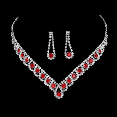 Set Colier si Cercei Rubin Formidable 