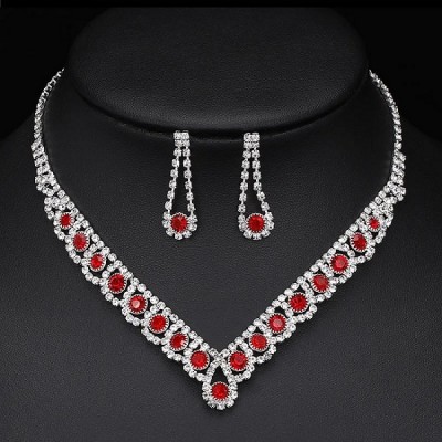 Set Colier si Cercei Rubin Formidable 