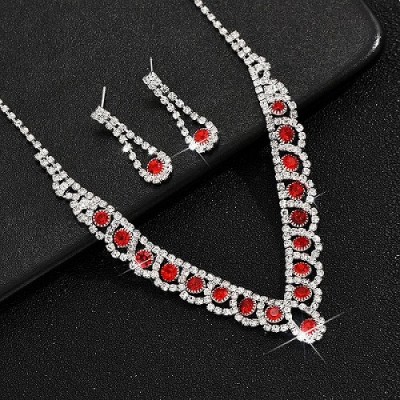 Set Colier si Cercei Rubin Formidable 