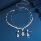 Set bijuterii colier si cercei Josephine cu cristale roz Set bijuterii colier si cercei Josephine cu cristale roz