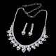Set bijuterii colier la baza gatului si cercei cu cristale Regal Set bijuterii colier la baza gatului si cercei cu cristale Regal