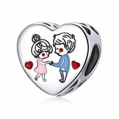 Talisman argint Cute Couple Talisman argint Cute Couple