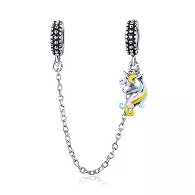 Talisman argint lant de siguranta Unicorn  Talisman argint lant de siguranta Unicorn