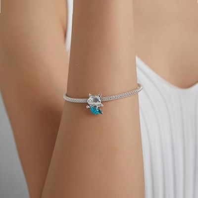 Talisman argint Pisicuta Sirena