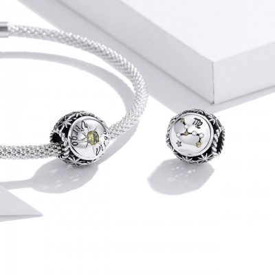 Talisman argint Fecioara Zodiac  Talisman argint Fecioara Zodiac