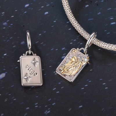 Talisman pandantiv argint zodia fecioara Talisman pandantiv argint zodia fecioara