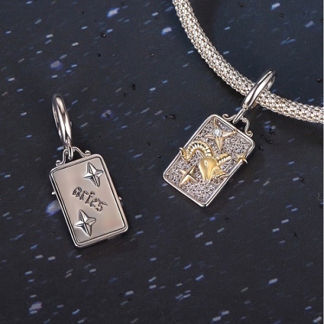 Talisman pandantiv argint zodia berbec