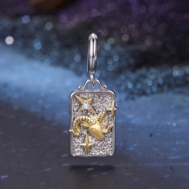 Talisman pandantiv argint zodia berbec