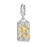 Talisman pandantiv argint zodia gemeni