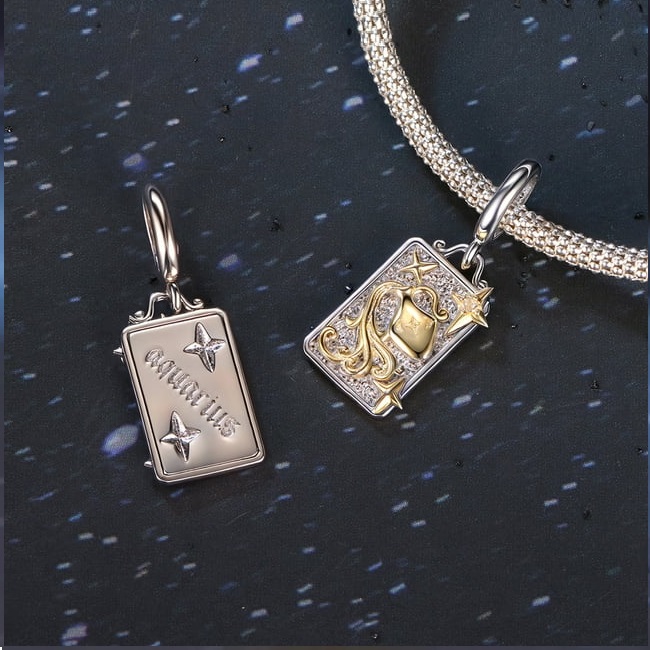 Talisman pandantiv argint zodia varsator Talisman pandantiv argint zodia varsator