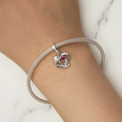 Talisman pandantiv din argint mama si bebe