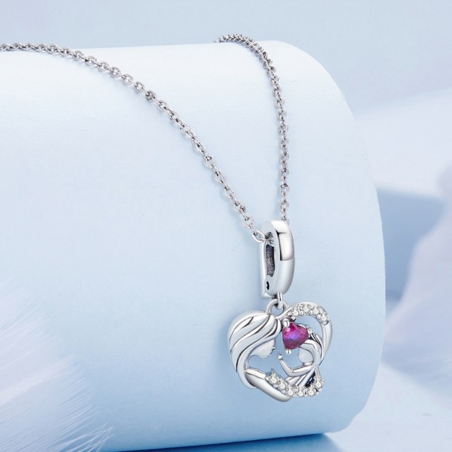 Talisman pandantiv din argint mama si bebe