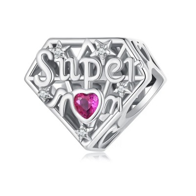 Talisman argint Super Mom My Hero Talisman argint Super Mom My Hero