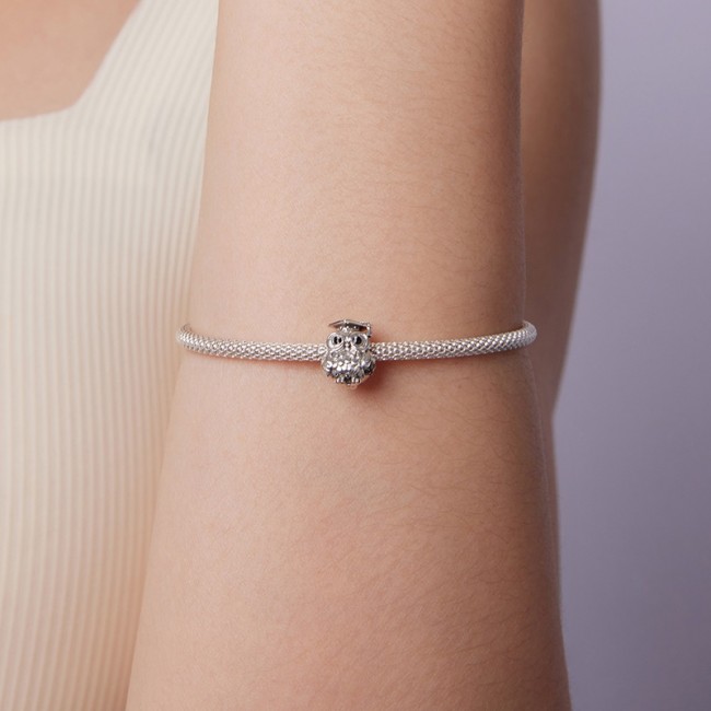 Talisman argint Bufnita Absolventa