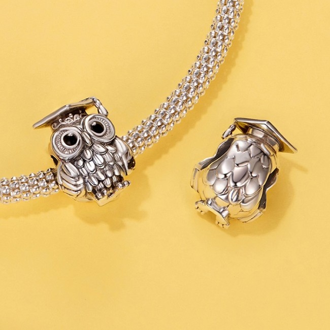 Talisman argint Bufnita Absolventa