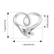 Talisman argint maini in forma de inima