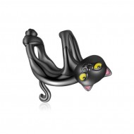 Talisman argint Pisicuta Jucausa neagra