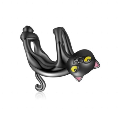 Talisman argint Pisicuta Jucausa neagra Talisman argint Pisicuta Jucausa neagra