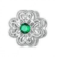 Talisman argint Trifoi cu Patru Foi