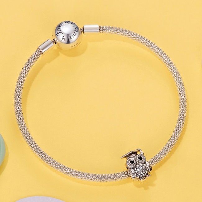 Talisman argint Bufnita Absolventa