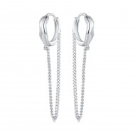 Cercei argint Lungi cu Lant