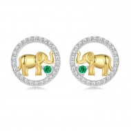 Cercei argint elefantul norocos