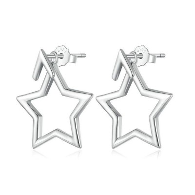 Cercei argint cu Charm Stea Cercei argint cu Charm Stea