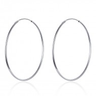 Cercei argint Creole cercuri mari