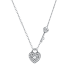 Colier argint Love Heart & Key