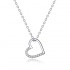 Colier argint Love Crystal Heart