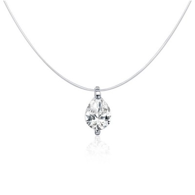 Colier argint Simple Silver Cubic Zircon Tear Colier argint Simple Silver Cubic Zircon Tear