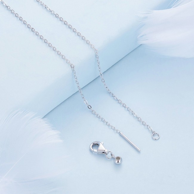 Colier argint cu pandantiv trifoi cu patru foi