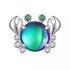 Talisman argint in forma de Rac Norocos