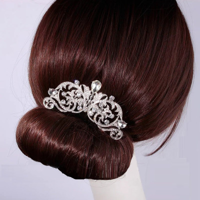 Accesoriu par agrafa tip pieptene Gorgeous cu diamante de zirconiu cubic