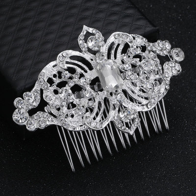 Accesoriu par agrafa tip pieptene Adore cu diamante de zirconiu cubic 