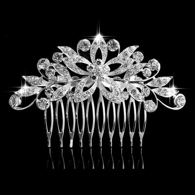 Accesoriu par agrafa tip pieptene Donatella cu diamante de zirconiu cubic 