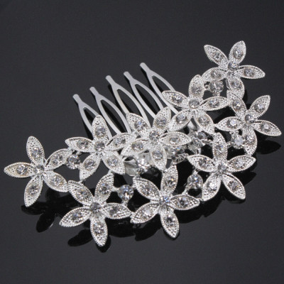Accesoriu par agrafa tip pieptene Euphoria cu diamante de zirconiu cubic