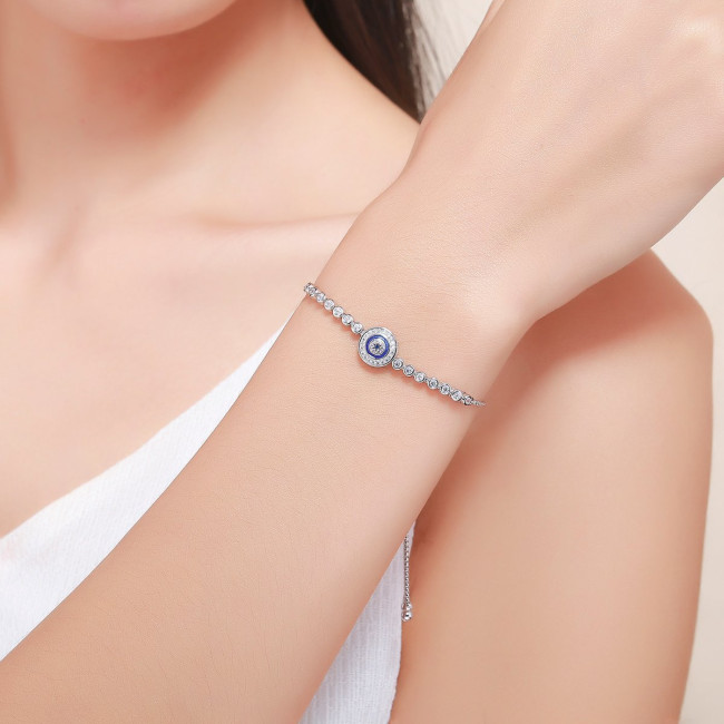 Bratara argint 925 Luxury Blue Eye
