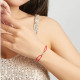 Bratara argint Infinite Gift snur rosu