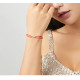 Bratara argint Infinite Gift snur rosu