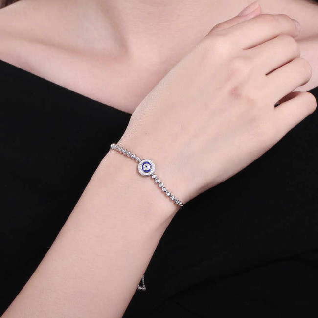 Bratara argint 925 Luxury Blue Eye
