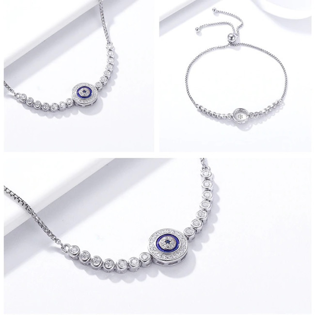Bratara argint 925 Luxury Blue Eye