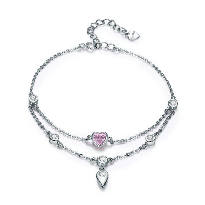 Bratara argint 925 Pink Sweetheart