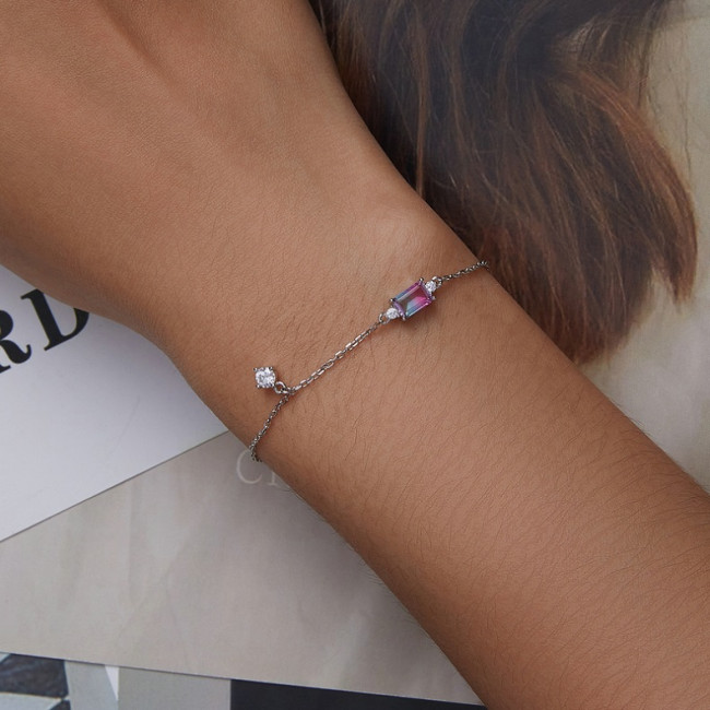 Bratara argint Tourmaline