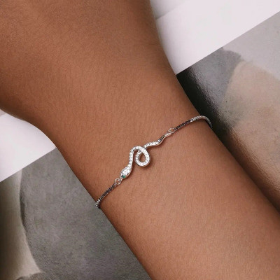 Bratara argint 925 forma de sarpe Beautiful Snake